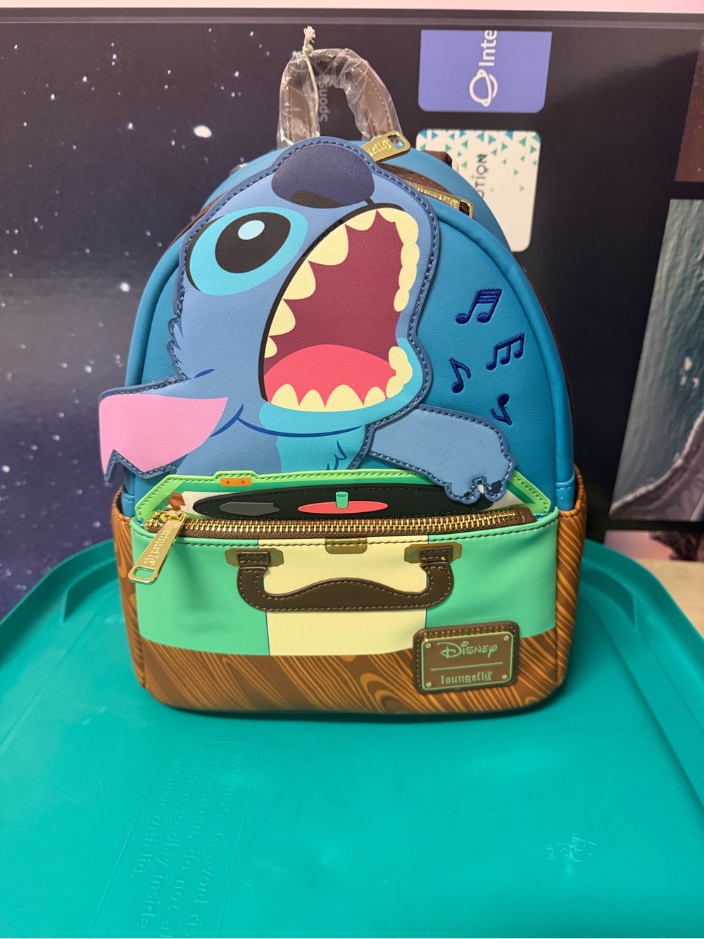 Disney Loungefly Stitch Record Player